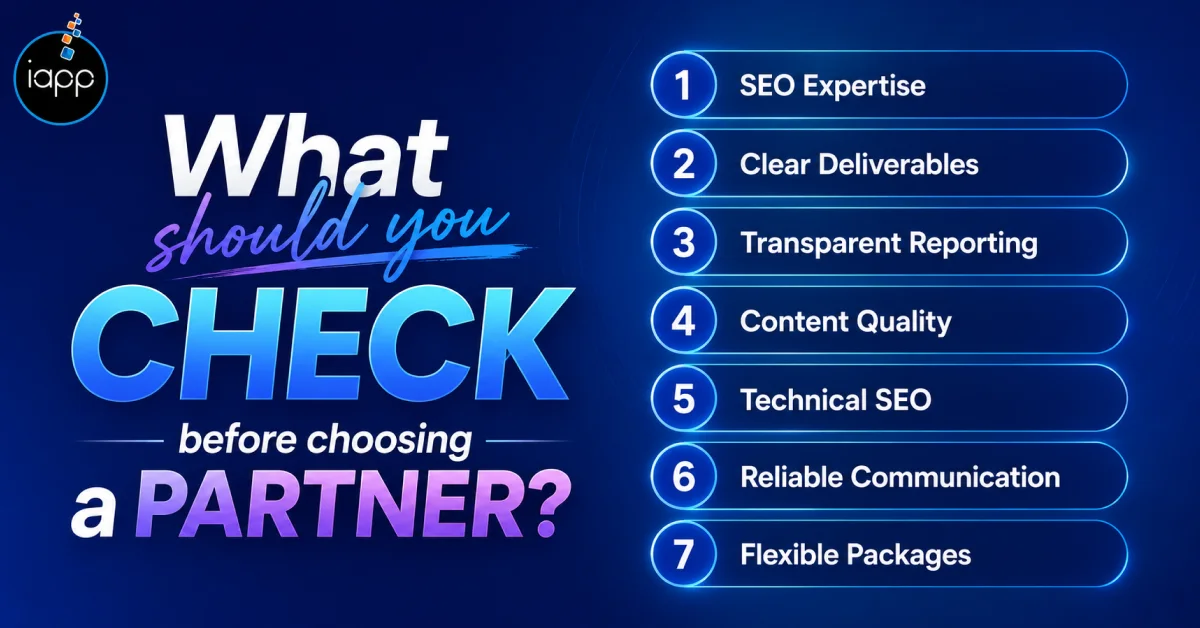 What should you check before choosing a partner_