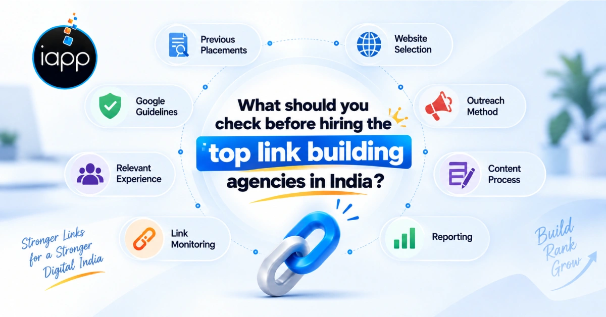 What should you check before hiring the top link building agencies in India_